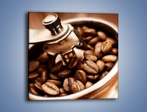 Obraz na płótnie – Kawa w młynku – jednoczęściowy kwadratowy JN361