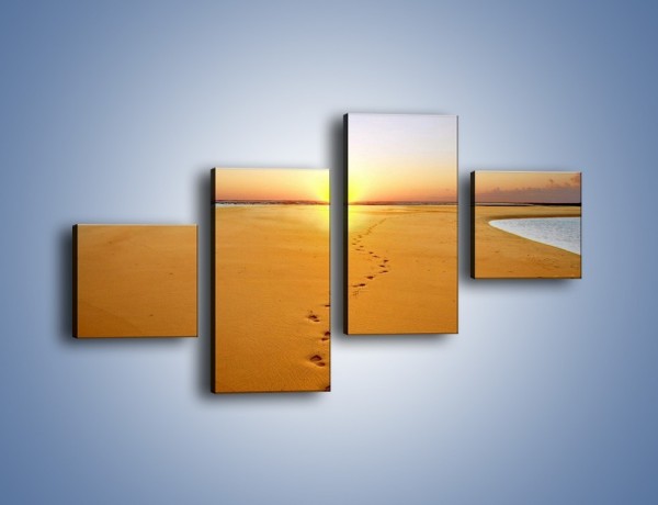 Obraz na płótnie – Piaskowym krokiem do słońca – czteroczęściowy KN165W3