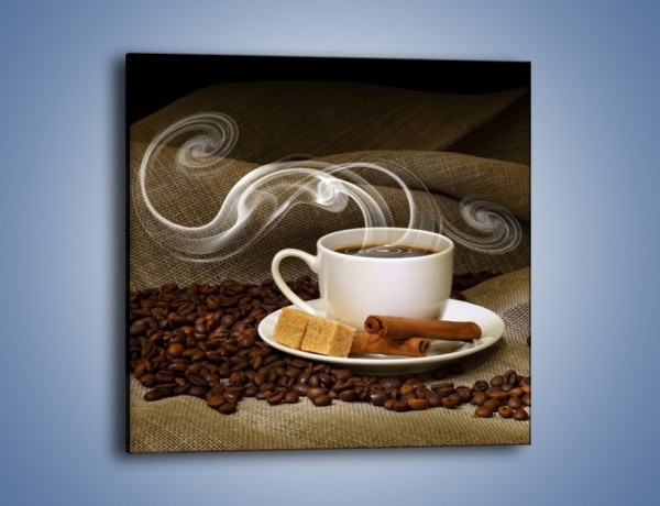 Obraz na płótnie – Zapach kawy niesiony wiatrem – jednoczęściowy kwadratowy JN365