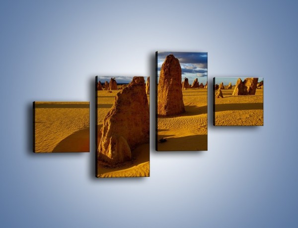 Obraz na płótnie – Kombinacje z piasku – czteroczęściowy KN458W3