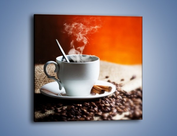 Obraz na płótnie – Aromatyczny zapach kawy – jednoczęściowy kwadratowy JN374