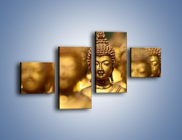 Obraz na płótnie – Złote buddy w słońcu – czteroczęściowy O111W3