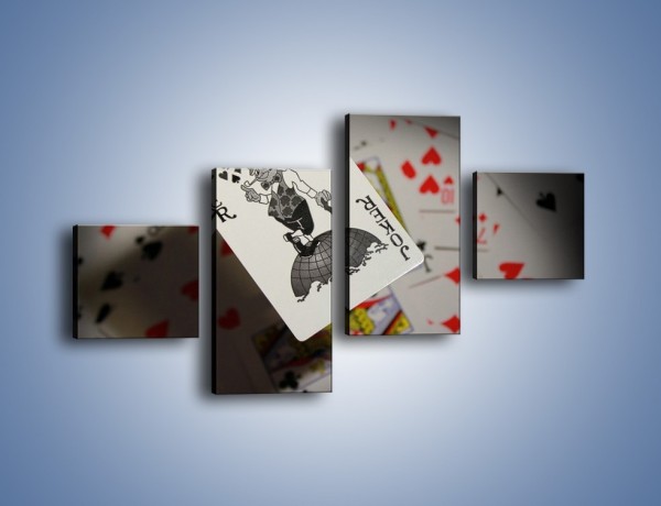 Obraz na płótnie – Najsilniejsza karta w talii – czteroczęściowy O157W3
