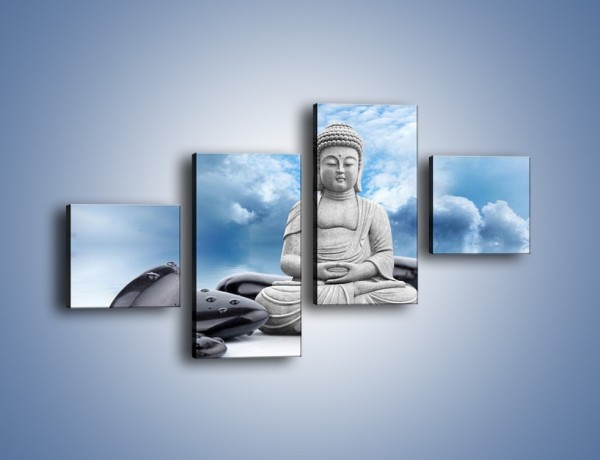 Obraz na płótnie – Z buddą w stronę nieba – czteroczęściowy O244W3