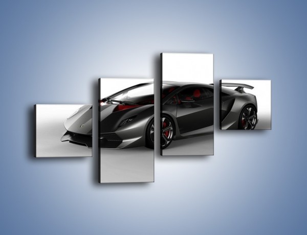 Obraz na płótnie – Lamborghini Sesto Elemento Concept – czteroczęściowy TM060W3
