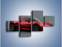 Obraz na płótnie – Alfa Romeo 4C Coupe – czteroczęściowy TM140W3