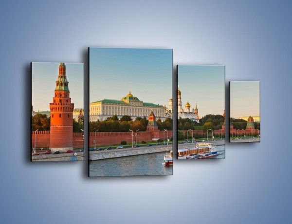 Obraz na płótnie – Kreml w środku lata – czteroczęściowy AM164W4