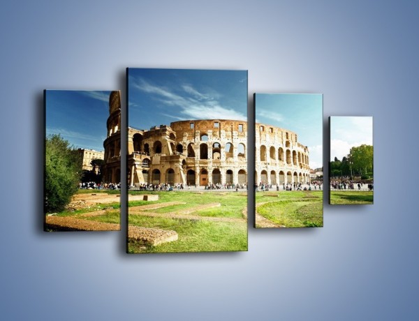 Obraz na płótnie – Koloseum w piękny dzień – czteroczęściowy AM273W4
