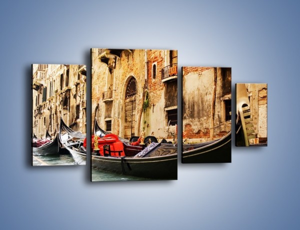 Obraz na płótnie – Wenecka gondola – czteroczęściowy AM286W4