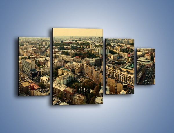 Obraz na płótnie – Panorama Kijowa – czteroczęściowy AM326W4