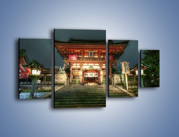 Obraz na płótnie – Świątynia w Kyoto – czteroczęściowy AM327W4