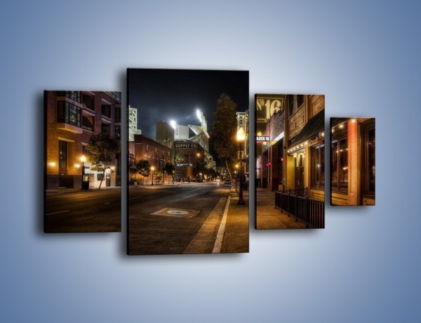 Obraz na płótnie – Ulica San Diego w Kaliforni – czteroczęściowy AM390W4