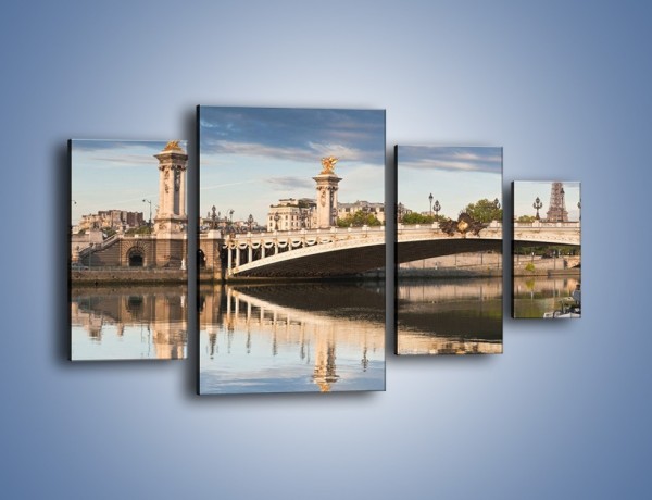 Obraz na płótnie – Most Aleksandra III w Paryżu – czteroczęściowy AM429W4