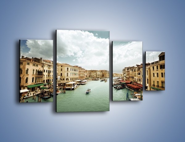 Obraz na płótnie – Cieśnina Canal Grande w Wenecji – czteroczęściowy AM559W4