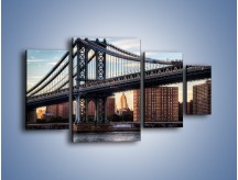 Obraz na płótnie – Manhattan Bridge – czteroczęściowy AM607W4