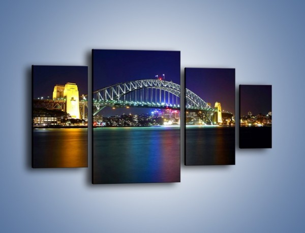 Obraz na płótnie – Sydney Harbour Bridge – czteroczęściowy AM629W4