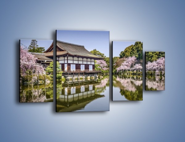 Obraz na płótnie – Świątynia Heian Shrine w Kyoto – czteroczęściowy AM677W4