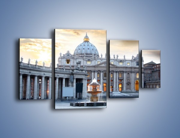 Obraz na płótnie – Bazylika św. Piotra w Watykanie – czteroczęściowy AM722W4