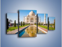 Obraz na płótnie – Taj Mahal pod błękitnym niebem – czteroczęściowy AM750W4