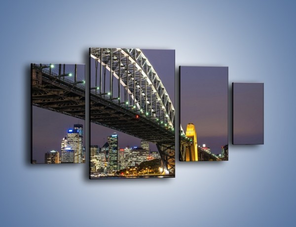 Obraz na płótnie – Sydney Harbour Bridge – czteroczęściowy AM803W4