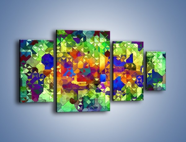 Obraz na płótnie – Mozaika w kolorze – czteroczęściowy GR373W4