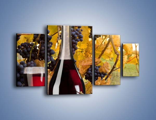 Obraz na płótnie – Wino wśród winogron – czteroczęściowy JN007W4