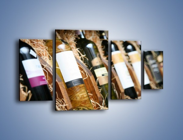 Obraz na płótnie – Kolekcja win – czteroczęściowy JN212W4