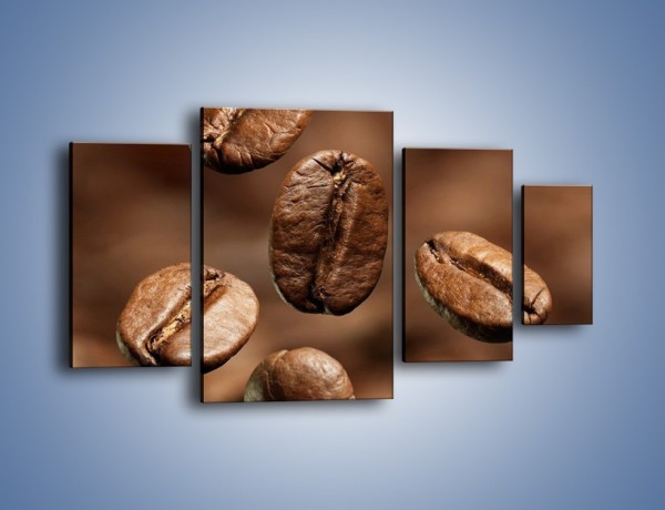 Obraz na płótnie – Kawowe uniesienie – czteroczęściowy JN214W4