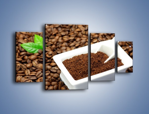Obraz na płótnie – Zmielona kawa – czteroczęściowy JN340W4
