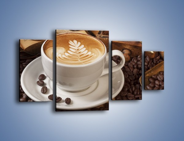 Obraz na płótnie – Czas na kawę – czteroczęściowy JN353W4