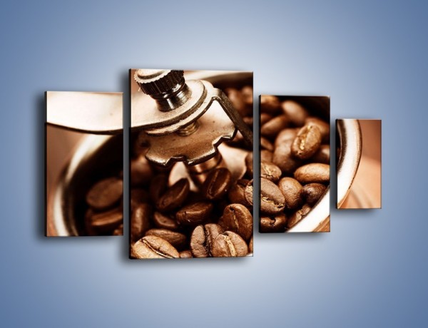 Obraz na płótnie – Kawa w młynku – czteroczęściowy JN361W4