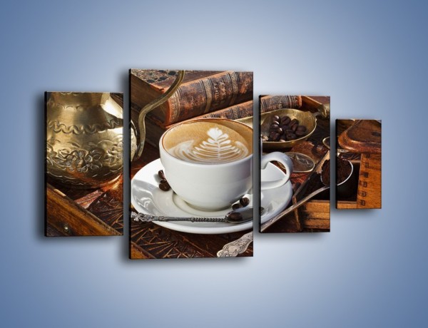 Obraz na płótnie – Wspomnienie przy kawie – czteroczęściowy JN377W4