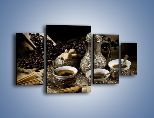 Obraz na płótnie – Tajemnicze opowieści przy kawie – czteroczęściowy JN455W4