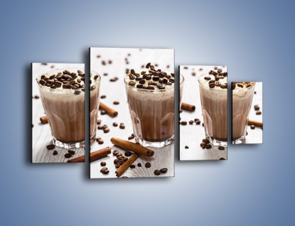 Obraz na płótnie – Mrożona kawa na upały – czteroczęściowy JN609W4