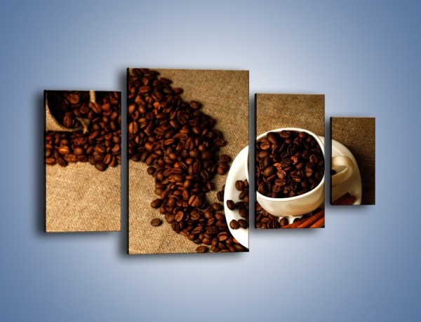 Obraz na płótnie – Kierunek w stronę kawy – czteroczęściowy JN643W4