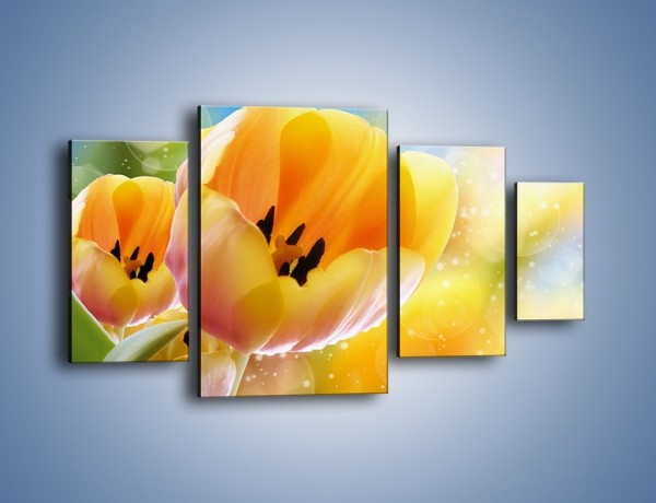 Obraz na płótnie – Tulipan jak sen – czteroczęściowy K776W4