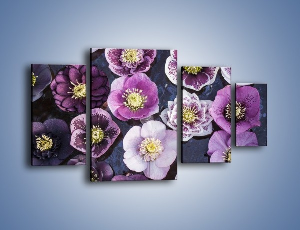 Obraz na płótnie – Wszystkie odcienie fioletu w kwiatach – czteroczęściowy K876W4