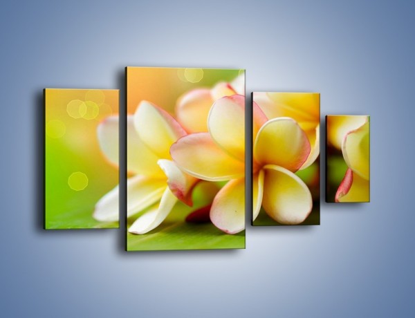 Obraz na płótnie – Kwiaty jak marcepanowe wypieki – czteroczęściowy K898W4