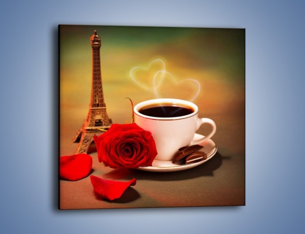 Obraz na płótnie – Kawa pełna miłości – jednoczęściowy kwadratowy JN412