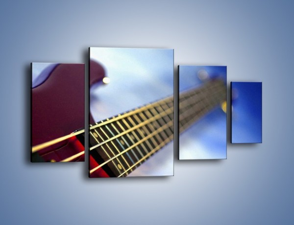 Obraz na płótnie – Gitara z bliska – czteroczęściowy O088W4