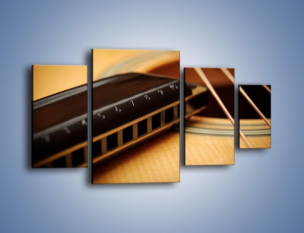 Obraz na płótnie – Instrumenty z drewna – czteroczęściowy O108W4