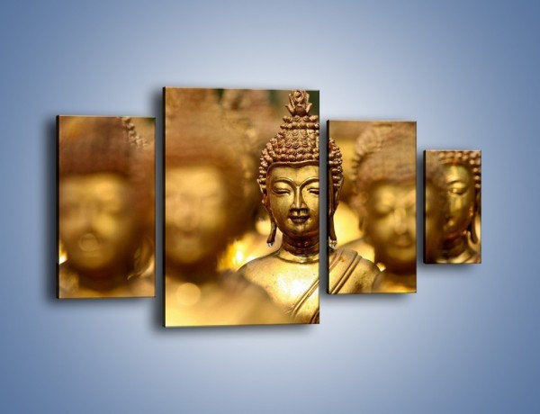 Obraz na płótnie – Złote buddy w słońcu – czteroczęściowy O111W4