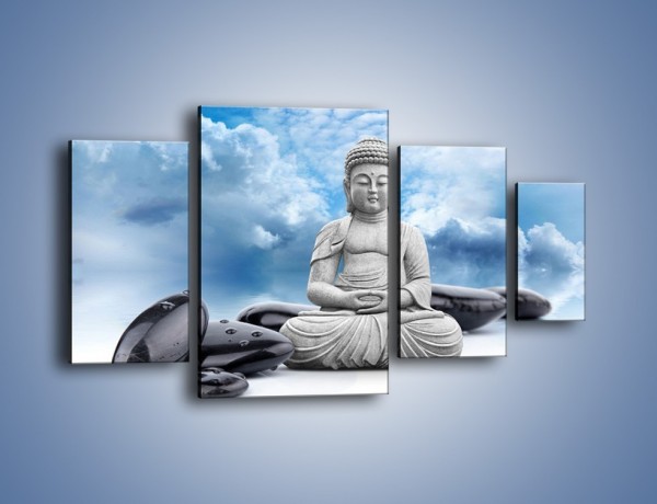 Obraz na płótnie – Z buddą w stronę nieba – czteroczęściowy O244W4