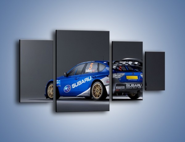 Obraz na płótnie – Subaru World Rally Team – czteroczęściowy TM086W4