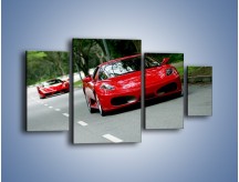 Obraz na płótnie – Ferrari F430 i Ferrari Enzo – czteroczęściowy TM090W4