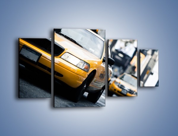 Obraz na płótnie – Taksówki w Nowym Jorku – czteroczęściowy TM151W4