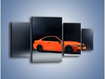 Obraz na płótnie – BMW M3 E92 Coupe Orange – czteroczęściowy TM168W4