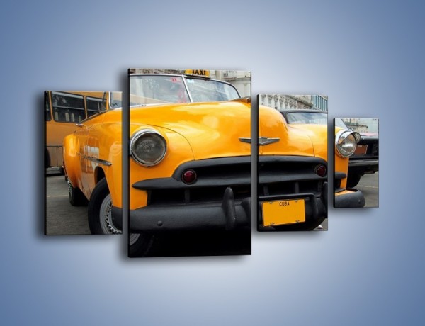 Obraz na płótnie – Kubańska taksówka cabrio – czteroczęściowy TM222W4