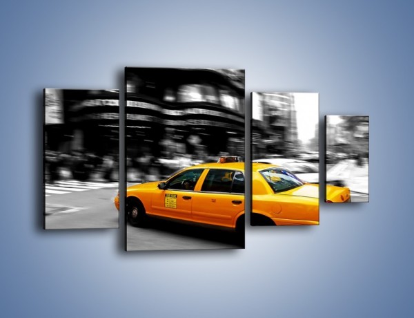 Obraz na płótnie – Taxi w Nowym Jorku – czteroczęściowy TM230W4