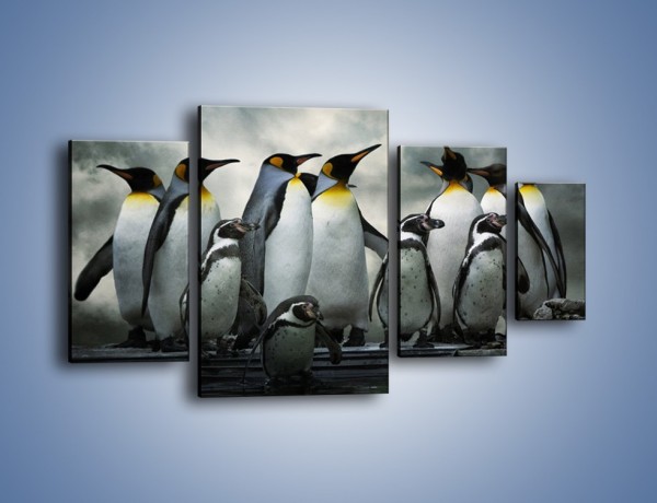 Obraz na płótnie – Pingwinki z madagaskaru – czteroczęściowy Z247W4